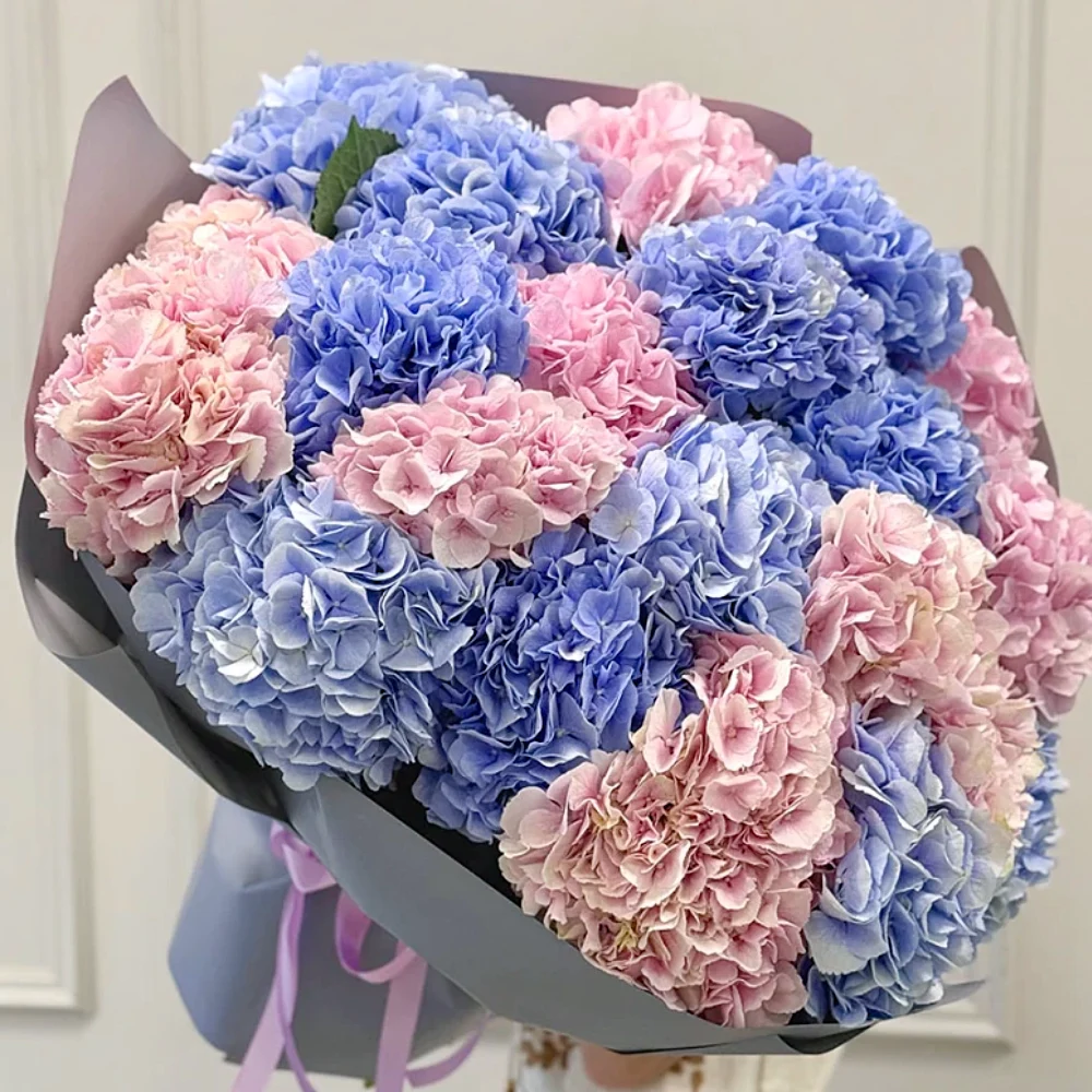 Букет из 21 гортензий