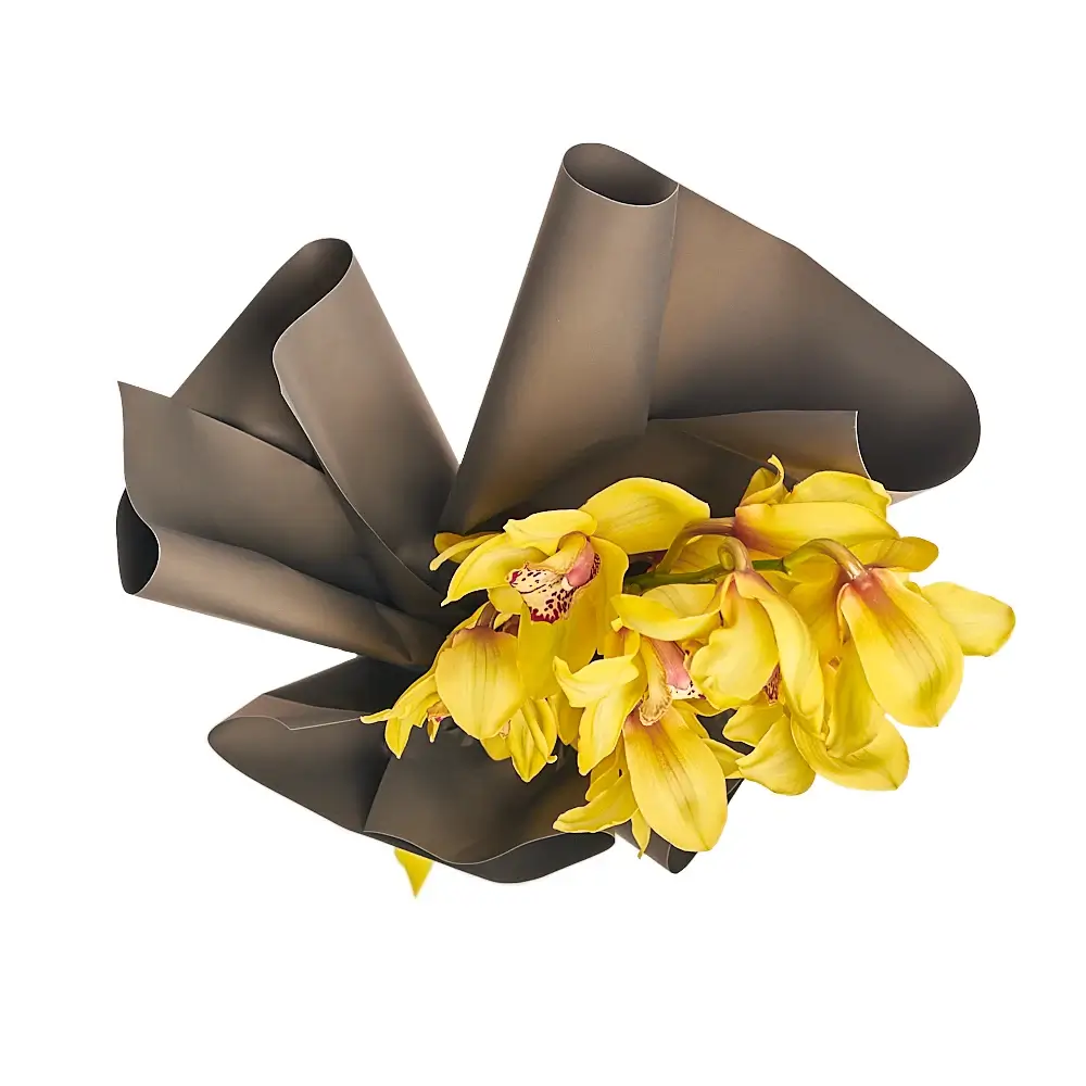 Букет из желтых орхидей